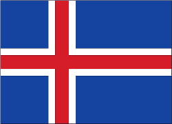 Iceland 4" x 6" Flag