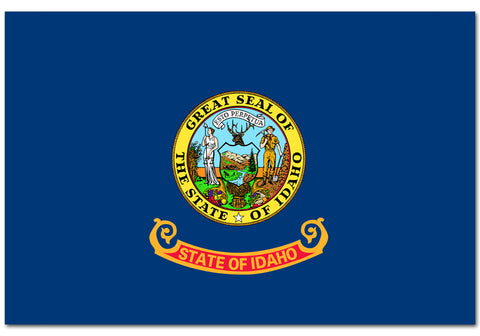 Idaho State  4" x 6" Flag