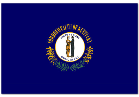 Kentucky State  4" x 6" Flag