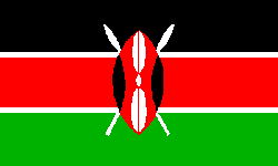 Kenya 4" x 6" Flag