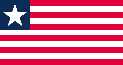 Liberia 4" x 6" Flag