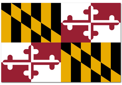 Maryland State  4" x 6" Flag