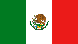 Mexico 4" x 6" Flag