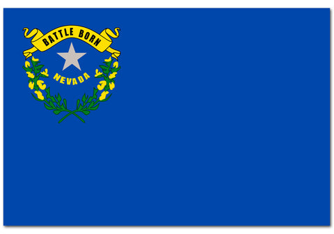 Nevada State  4" x 6" Flag