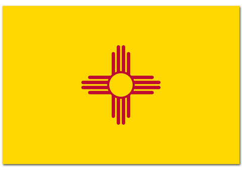New Mexico State  4" x 6" Flag