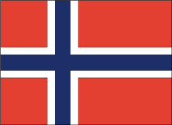 Norway 4" x 6" Flag
