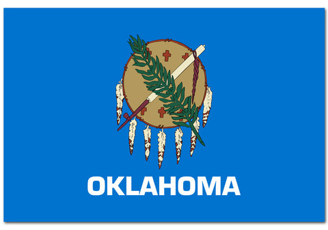 Oklahoma State  4" x 6" Flag