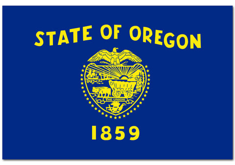 Oregon State  4" x 6" Flag