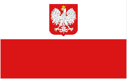 Poland with Eagle 4" x 6" Flag