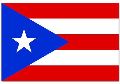 Puerto Rico 4" x 6" Flag