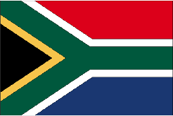 South Africa 4" x 6" Flag