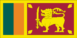Sri Lanka 4" x 6" Flag