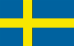 Sweden 4" x 6" Flag