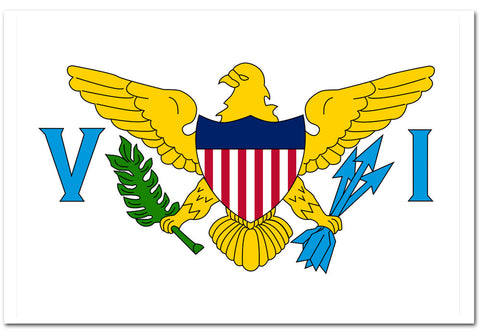 United States Virgin Islands 4" x 6" Flag