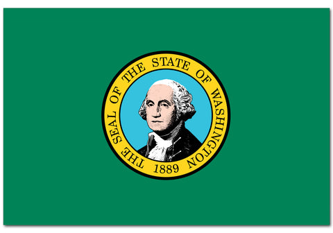 Washington State  4" x 6" Flag