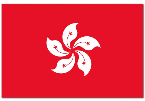 Xianggang (Hong Kong) 4" x 6" Flag