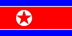 North Korea 4" x 6" Flag