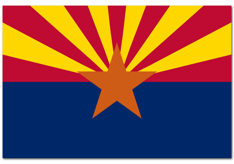 Arizona State  4" x 6" Flag