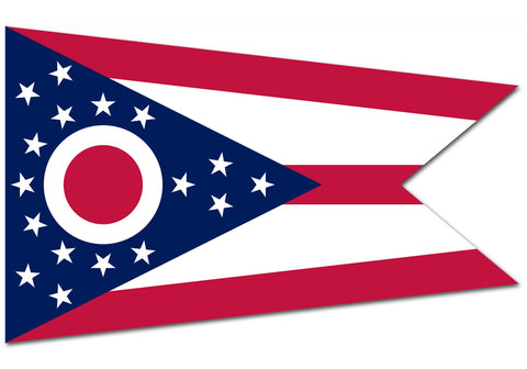 Ohio State  4" x 6" Flag
