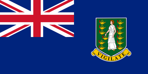 British Virgin Islands 4" x 6" Flag