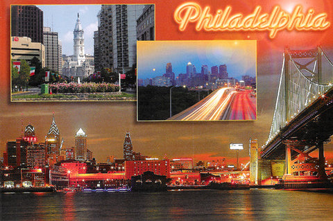 Philadelphia Skyline & Culture Postcard