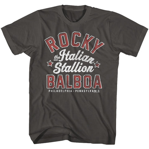 Rocky Balboa Italian Stallion MGM* Licensed Cotton Dark Smoky Gray T-shirt