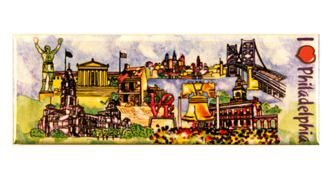 Philadelphia Watercolor Magnet