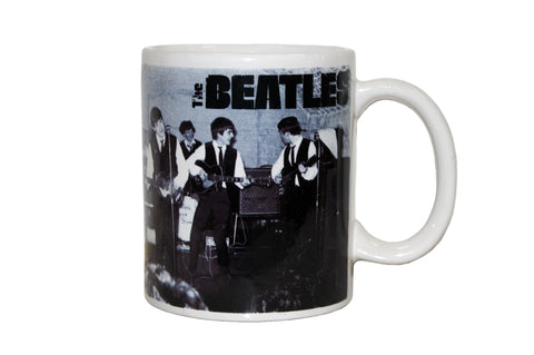 The Beatles Black & White Performing 12 oz Mug