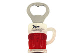Beer Quote "Beer is Proof..."  Beer Mug Bottle Opener Magnet