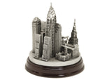 Ben Franklin and Philadelphia 3D Skyline (Silver)