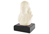 Benjamin Franklin 6'' Polystone Ivory White Bust