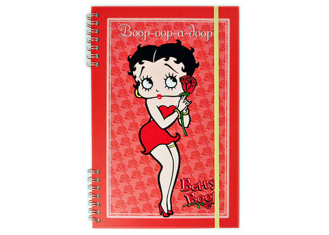 Betty Boop Bed of Roses Spiral Notebook