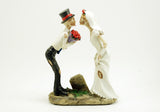 Bride and Groom Kiss Love Never Dies Figurine
