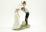 Bride and Groom Kiss Love Never Dies Figurine