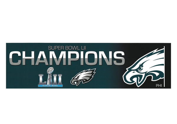 Philadelphia Eagles Super Bowl 52 Champions Precision Cut Decal / Sticker