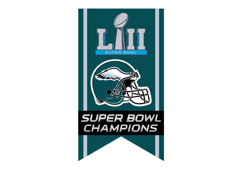 Philadelphia Eagles Super Bowl LII Champs Banner Pin