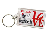 City of Brotherly Love lucite Keychain