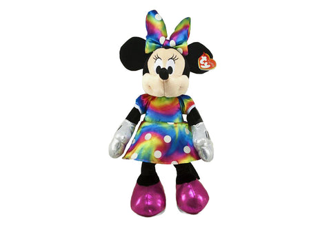 Disney Minnie Mouse Rainbow Plush (Large)