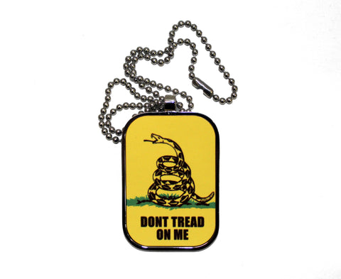 Don't Tread On Me Dog Tag Necklace