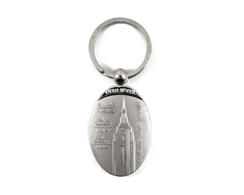 New York Empire State Facts Keychain