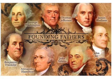 Founding Fathers Postcard