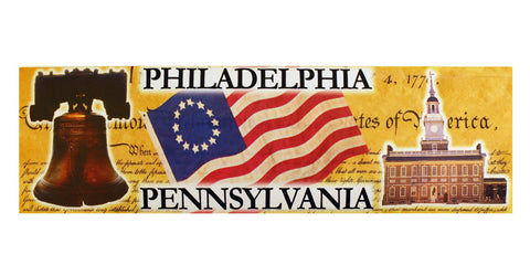 Philadelphia Historical Landmark Bumper Sticker