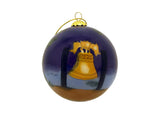 Independence Hall & Liberty Bell Glass Christmas Ball