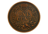 Indian Head 1877 PennyJumbo Coin 3"