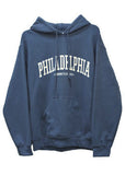 Philadelphia PA Pullover Hoodie Sweatshirt (15 Colors)