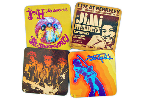 Jimi Hendrix Set of 4 Coasters (A)
