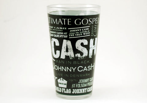 Johnny Cash Pint Glass