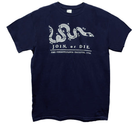 "Join or Die" Pennsylvania Gazette 1754 T-shirt