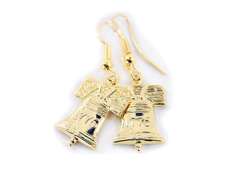 Liberty Bell Fish Hook Earrings