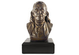 Benjamin Franklin 11'' Polystone Bronze-Finished Bust